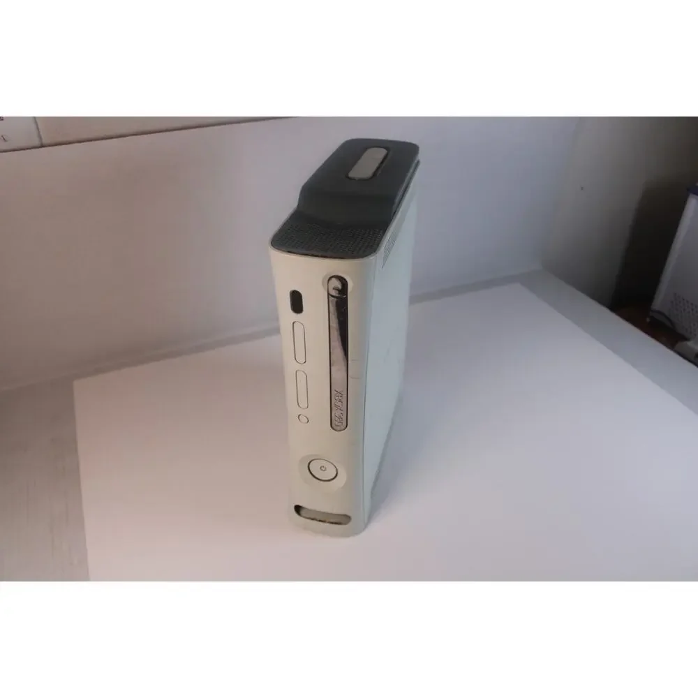 Microsoft Xbox 360 Slim White Console ONLY - For Parts Red Circle